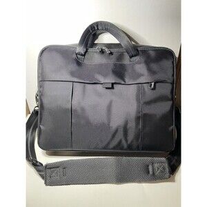 Dell 16" computer Laptop BLACK Padded Carrying Case Shoulder Messenger 💼 EUC